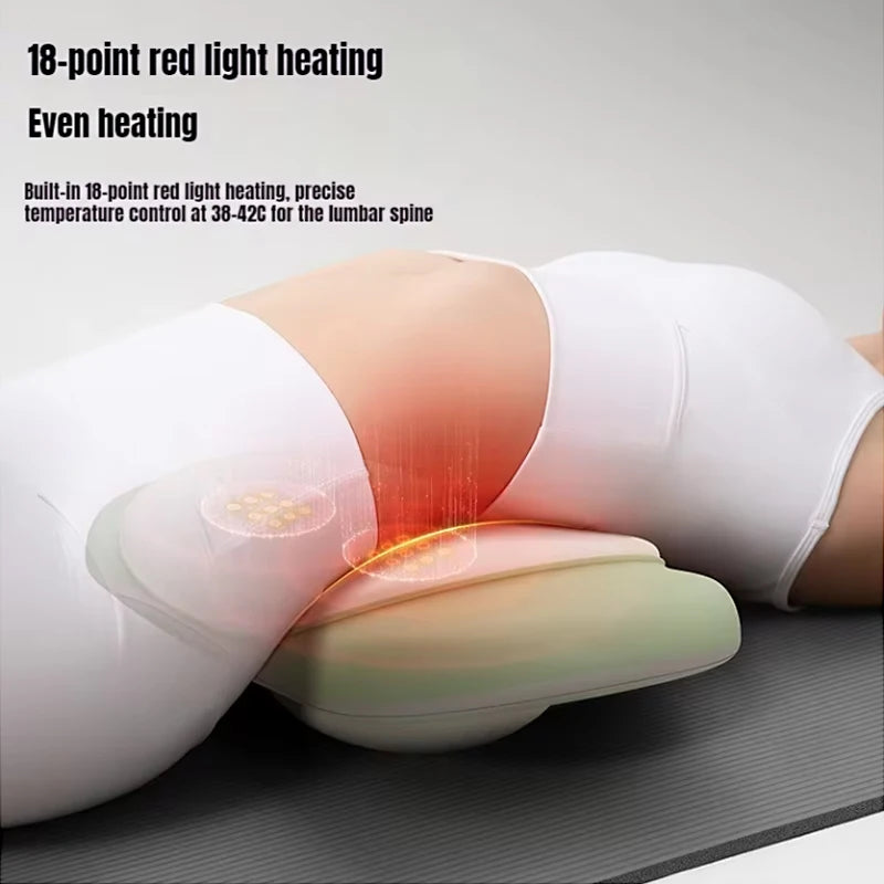 Electric Lumbar Massager Waist Back High-Frequency Vibration Massager Waist Spine Support Airbag Traction Massage Machine