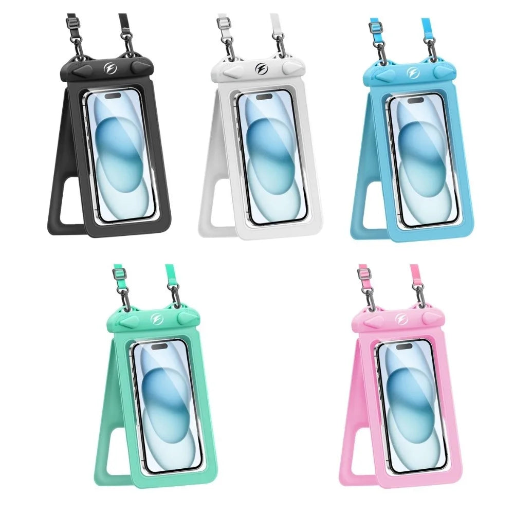 Double Pocket Waterproof Phone Bag Transparent Touch Screen Mobile Phone Waterproof Bag Universal Underwater Dry