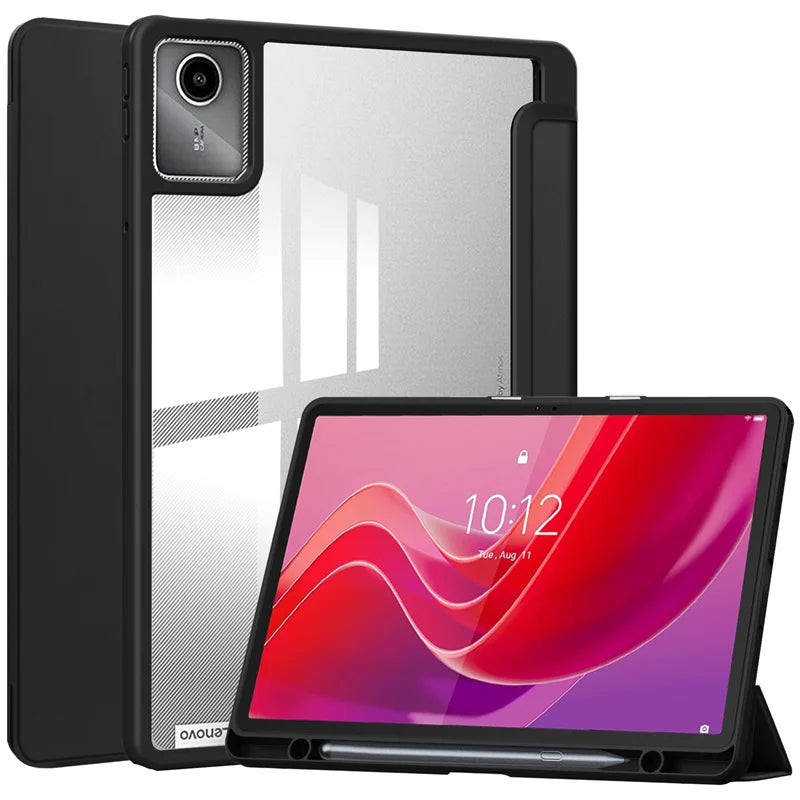 For Lenovo Tab M11 Xiaoxin Pad 11 2025 2024 Case With Pen Holder Folding Stand Smart Tablet Cover Funda for Idea Tab 11 " Case