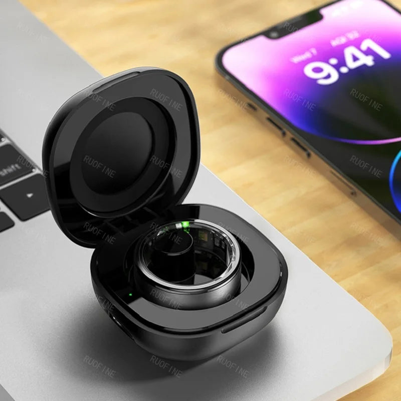 R03 Smartring Couple Rings Man Woman Gift Health Monitor Qring APP Sleep Tracker Fitness Waterproof 5ATM For Android Ios Phone