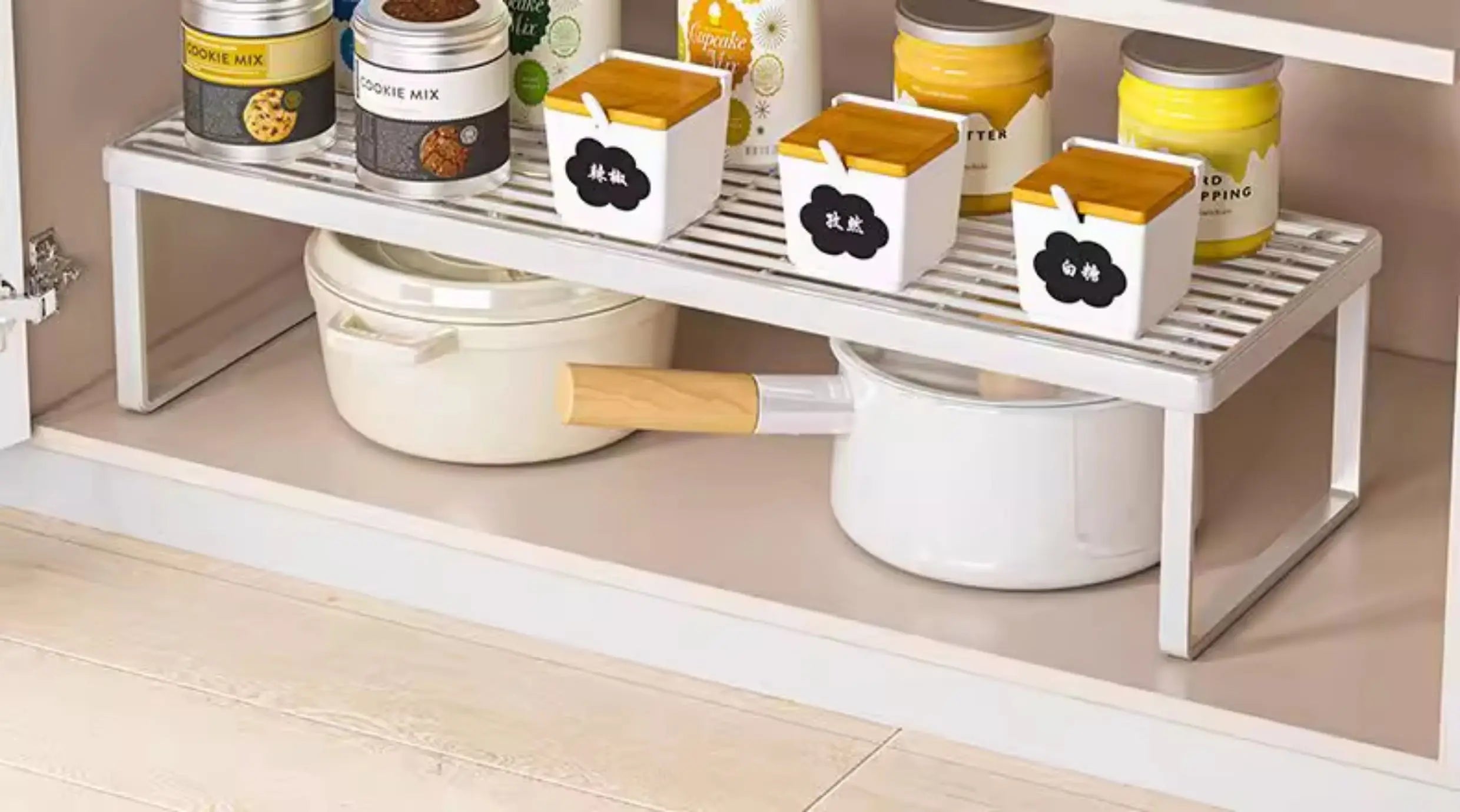 Kitchen Countertop Storage Ra Multi-Layer Cabinet Organizer Spice Storage elf Tabletop Arrangement Utili Tool