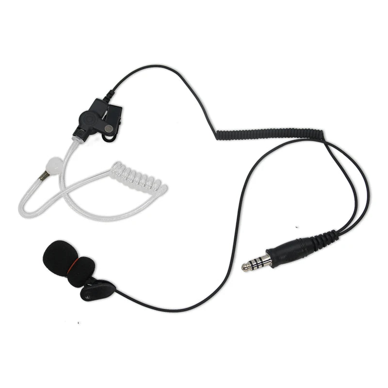 Air Tube 7.1mm U174 Plug Tactical Earpiece headset U94 PTT Mic for Baofeng UV-5R 6R BF-888S UV5R Kenwood PUXING TYT HYT Radio