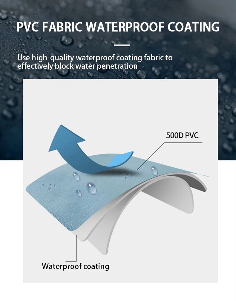 Waterproof Tote Dry Bags, PVC Multi-Functional Outdoor Handbags, Dry Pouch Splashproof Rip Resistant Easy to Clean