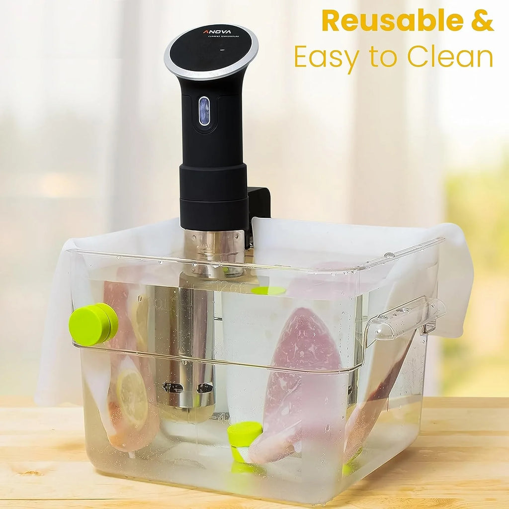 2 PCS Sous Vide Weighted Silicone Magnets Keep Food Bags Fully Submerged & Prevent Floating Bags Stainless Steel & Food Grade