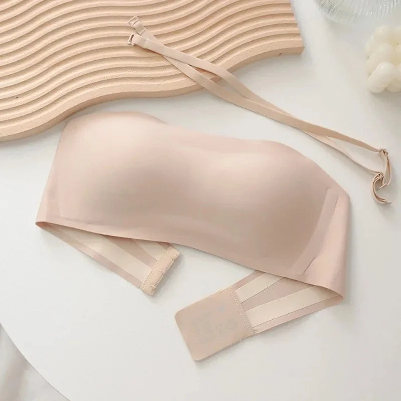 Bras For Women Non-Wire Bra Invisible Cup Padded Brassiere Seamless Underwear Female Sexy Lingerie Women'S Without Straps