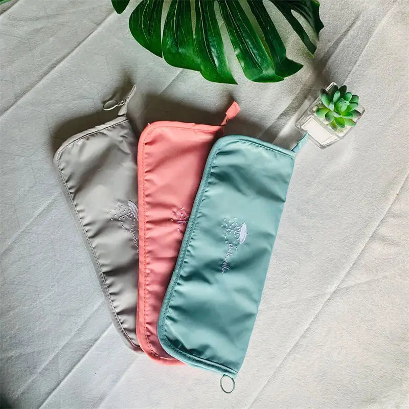 Waterproof Wet Umbrella Bag Foldable Absorbent Pouch for Travel Car Home Camping Rainy Day Dry Storage Organizer