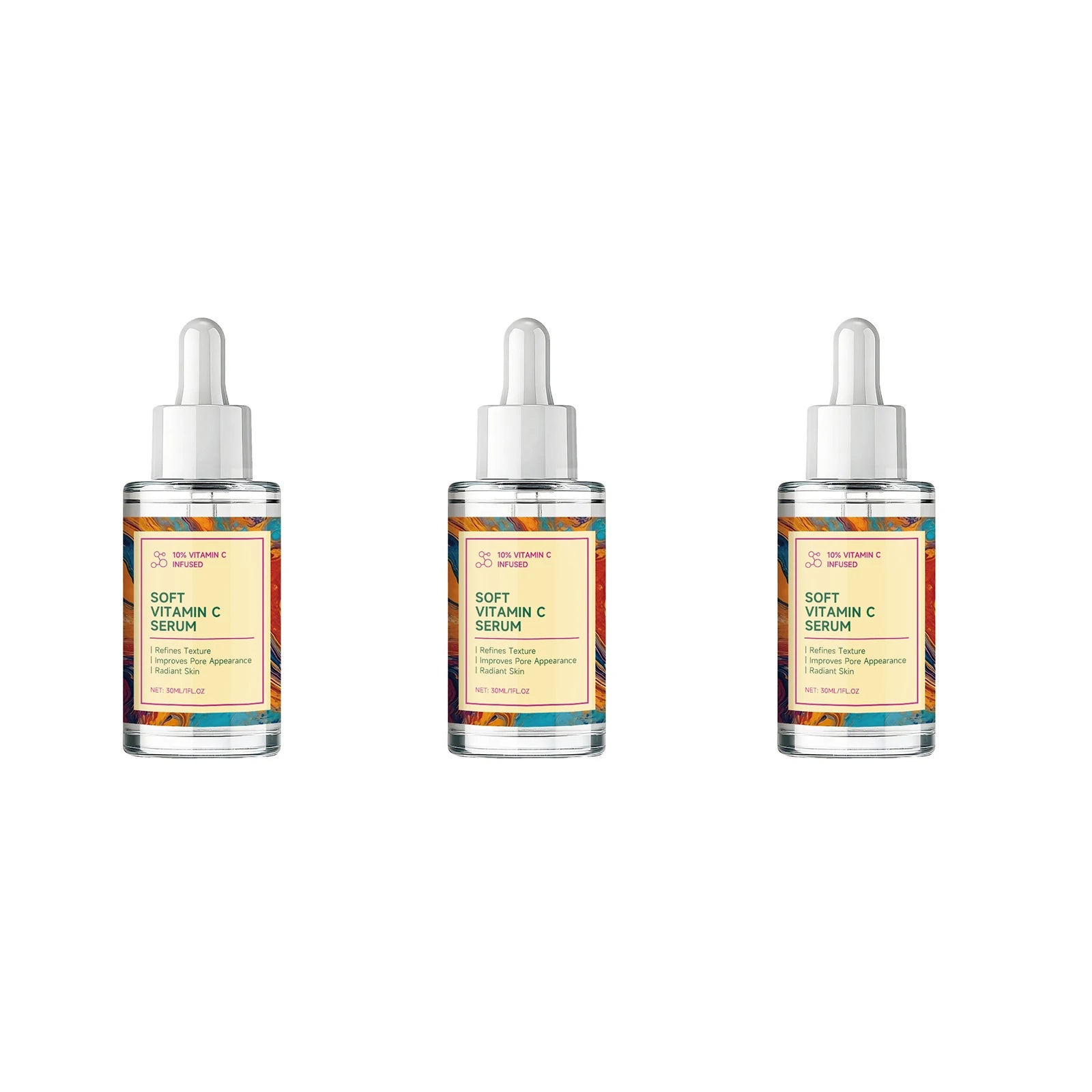 Vitamin C Serum Revitalizing Brightening Shrink Pores Hydrating Smoothing Firming Fade Fine Lines Stabilizing Repair Dull Serum