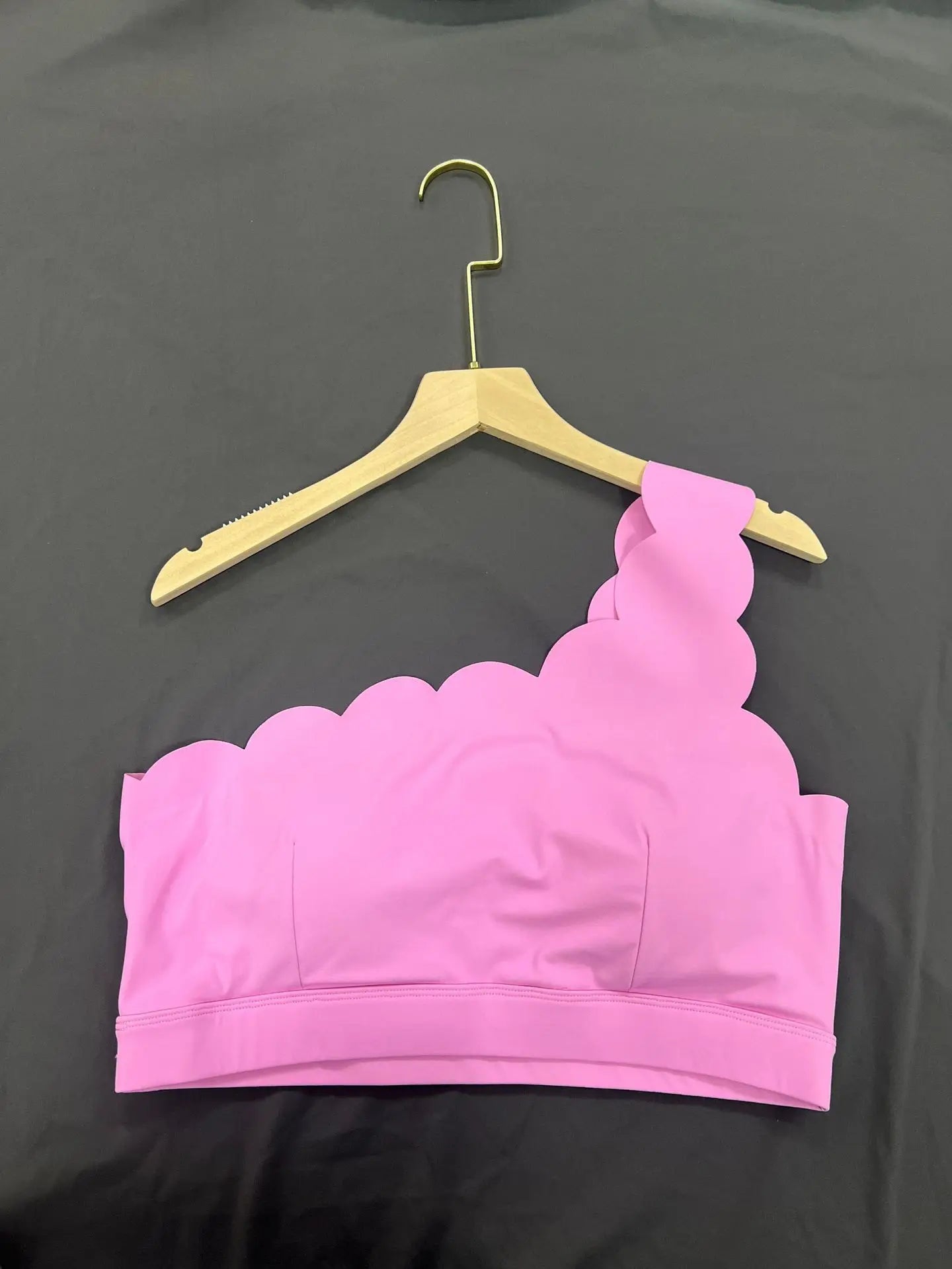 One-shoulder Seamless Keep That Pump Sports Bra With Chest Pad Bras For Women Yoga Sports Top Shockproof Push-up Yoga Bra
