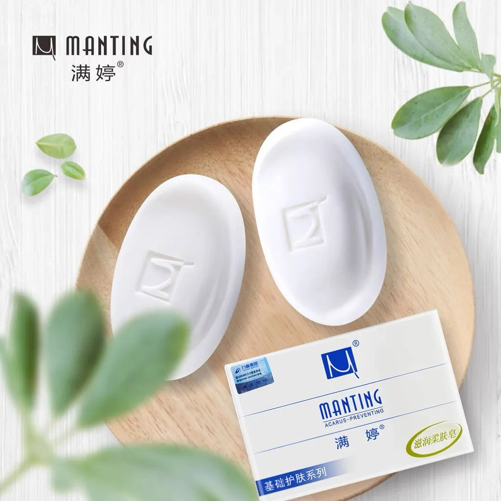 Manting Soap 3-Pack, Herbal Formula for Face & Body, Oil Control & Gentle Cleansing, Refreshing Skin Care