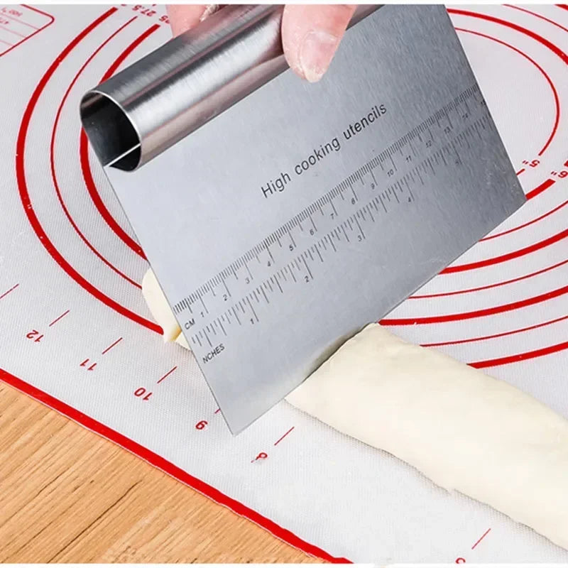 Baking Decorating Tools, DIY, Pastry Cutters, Cake Scraper, Dough Scraper, Fondant Spatulas, Edge, Cooking, Stainless Steel