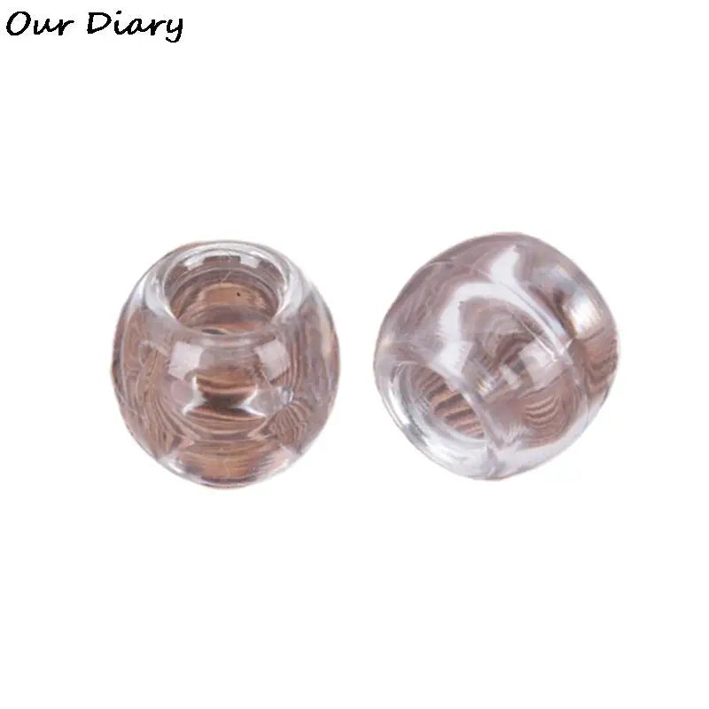 100pcs Dreadlock Beads Rings For Hair Accessories Transparent Big Hole Braids Acrylic Hair Braid Dread