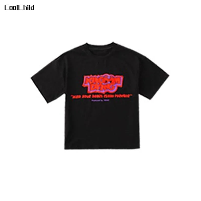 Hip Hop Girls Cool Denim Vest Burr Edge Cargo Jeans Clothes Sets Boys Jazz Street Dance T-shirt Child Kids Streetwear Costumes