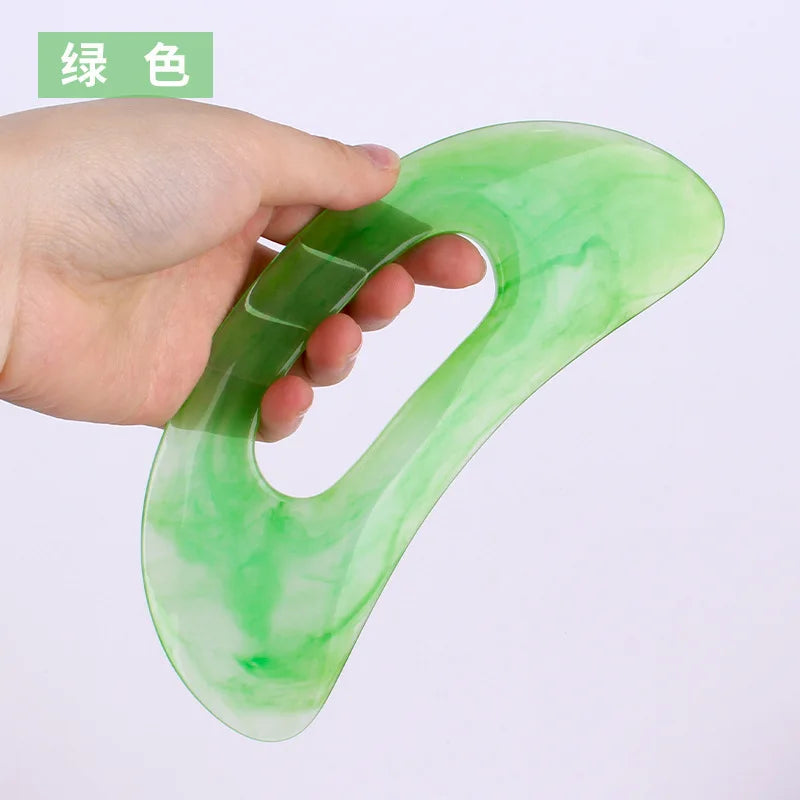 Guasha Board Resin Beeswax Massager Scraper Chinese Gua Sha Tool for Face Neck Back Body Acupuncture Pressure Massage Therapy