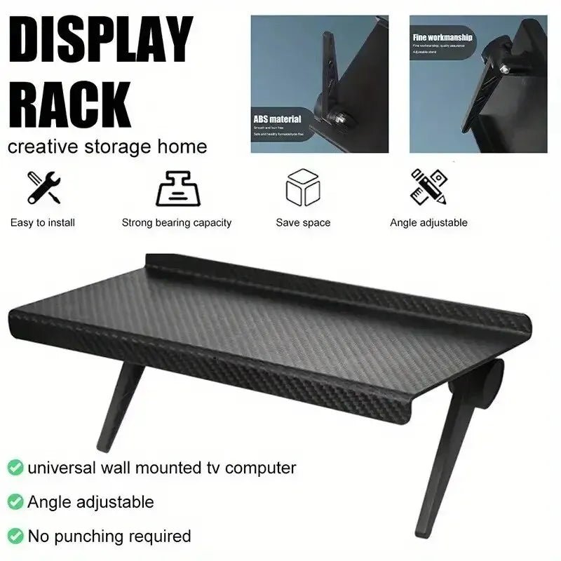 Home Organizer Adjustable TV Screen Top Shelf Rack Computer Monitor Desktop Display StandTV Rack Router Storage Rack Holder