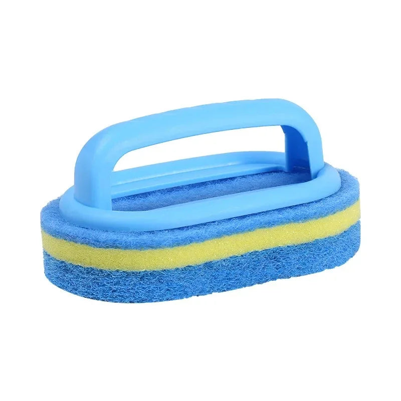 Household Cleaning Brush With Handle Sponge Easy Cleaning Kitchen Bathroom Toilet Wall Window Ceramic Tile Cleaning Tools