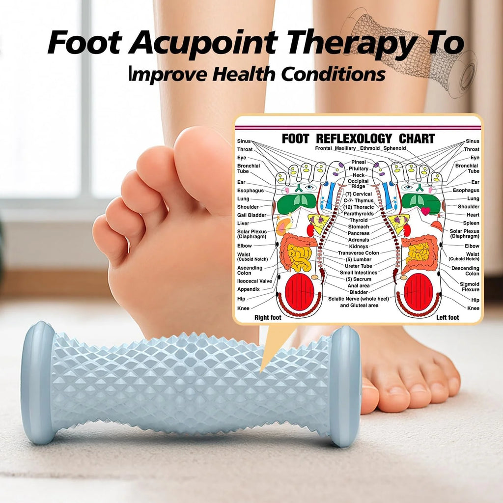 Foot Massager Roller,Plantar Fasciitis Relief,Massage for Heel & Arch Pain, Reflexology Acupressure Tool for Muscle Relaxation