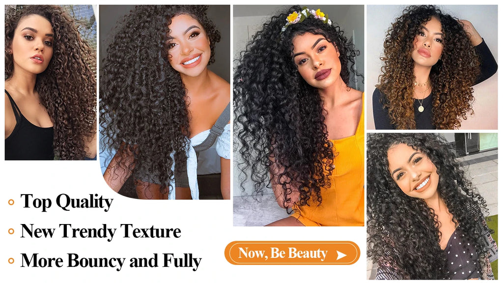 Synthetic Kinky Curly Blonde Hair Extensions Clip Ins for Women Brazilian Remy Hair Extensions 7Pcs with 24 Clips Natural Blonde