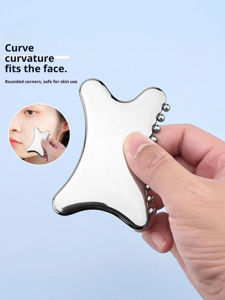 Gua Sha Board Guasha Massage For Face Stainless Steel Body Massager Facial Scraping Plate SPA Guasha Scraper For Neck Back