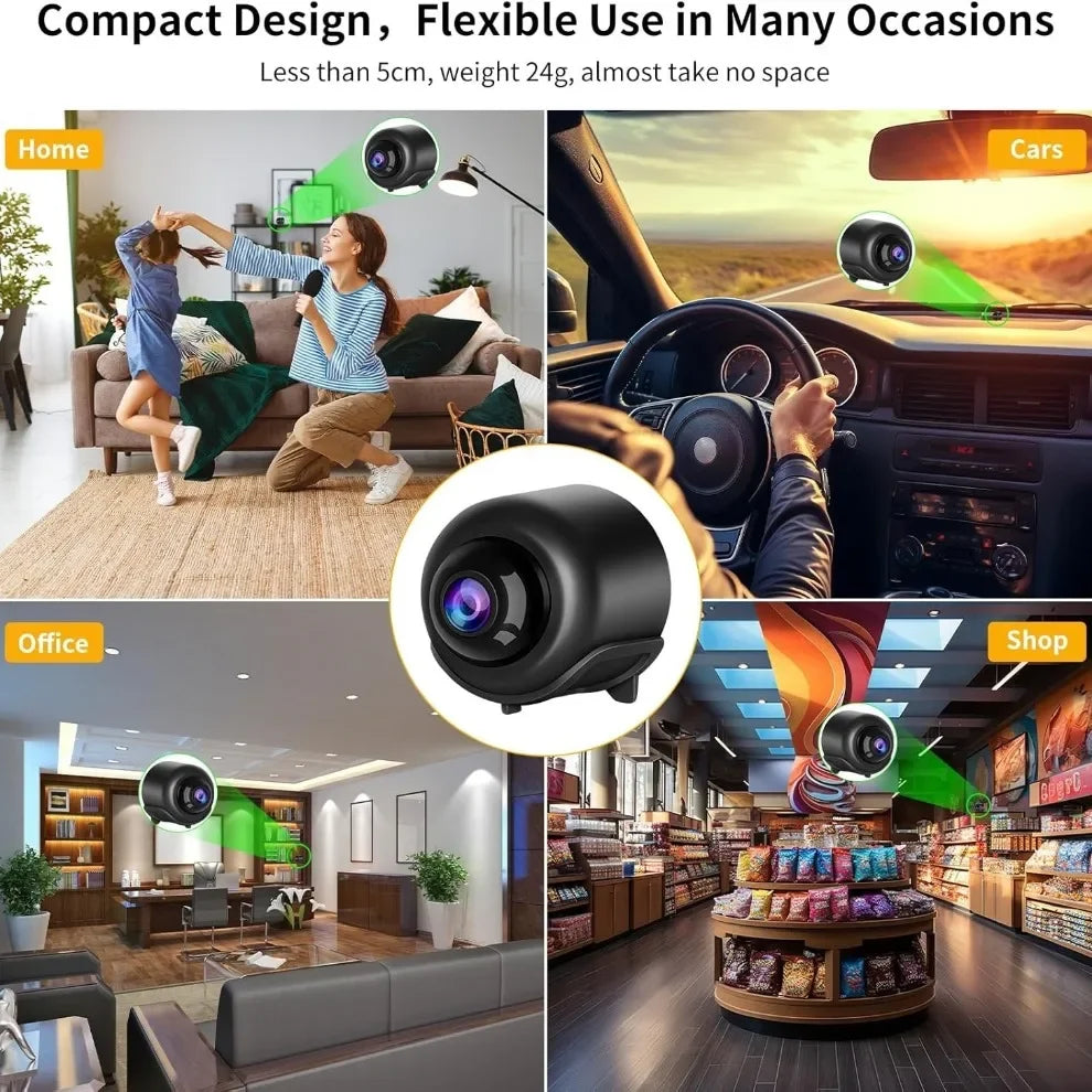 HD Wireless Wifi Indoor Camera Night Vision Mini Security Surveillance Baby Monitor - Safety Cam for Home
