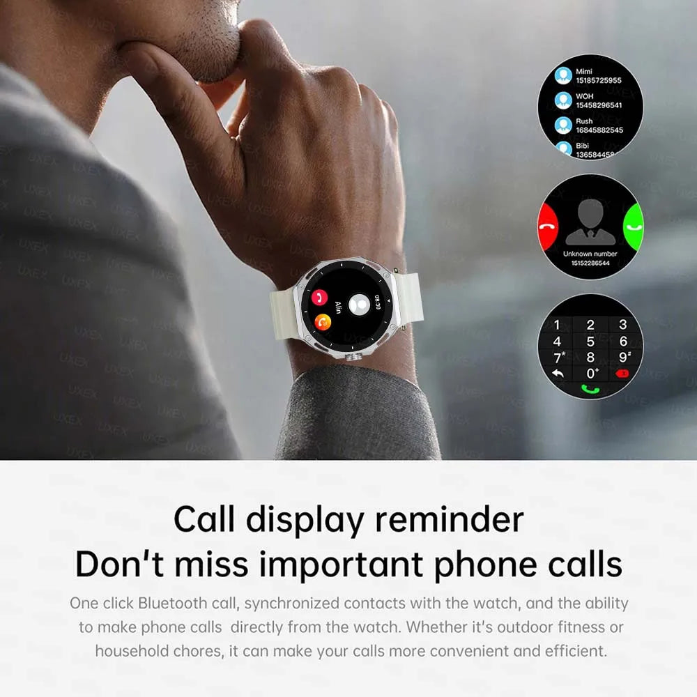 New Arrivals 1.53 HD Smartwatch Display Health Tracking BT Call Voice Assistant Sport Multifunction Smartwatches Outdoors Men's