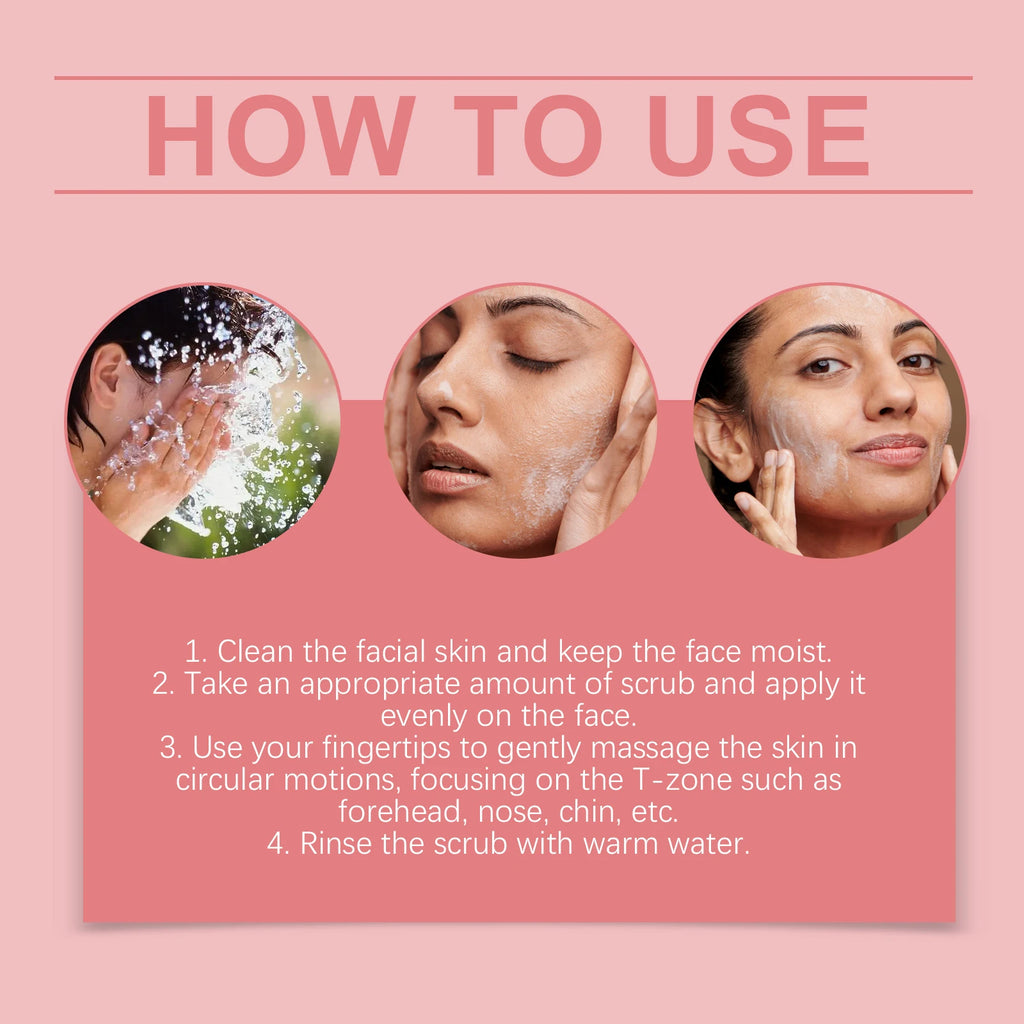 Facial Brightening Scrub - A Gentle Facial Scrub for Exfoliating, Cleansing, Leaving Skin Smooth and Restoring Its Radiance