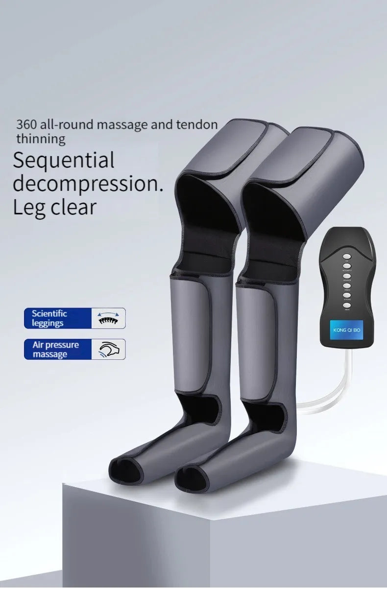 Leg And Foot Massager With Bag Circulation Sequential Air Compression Massage To Promote Blood Circulation Weight Loss Device