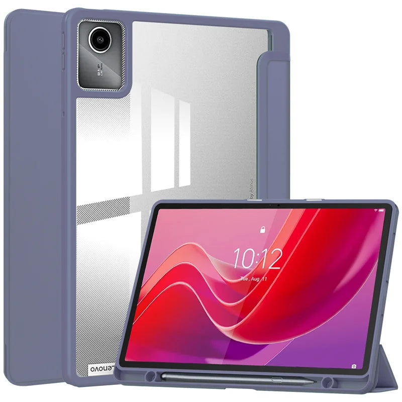 For Lenovo Tab M11 Xiaoxin Pad 11 2025 2024 Case With Pen Holder Folding Stand Smart Tablet Cover Funda for Idea Tab 11 " Case