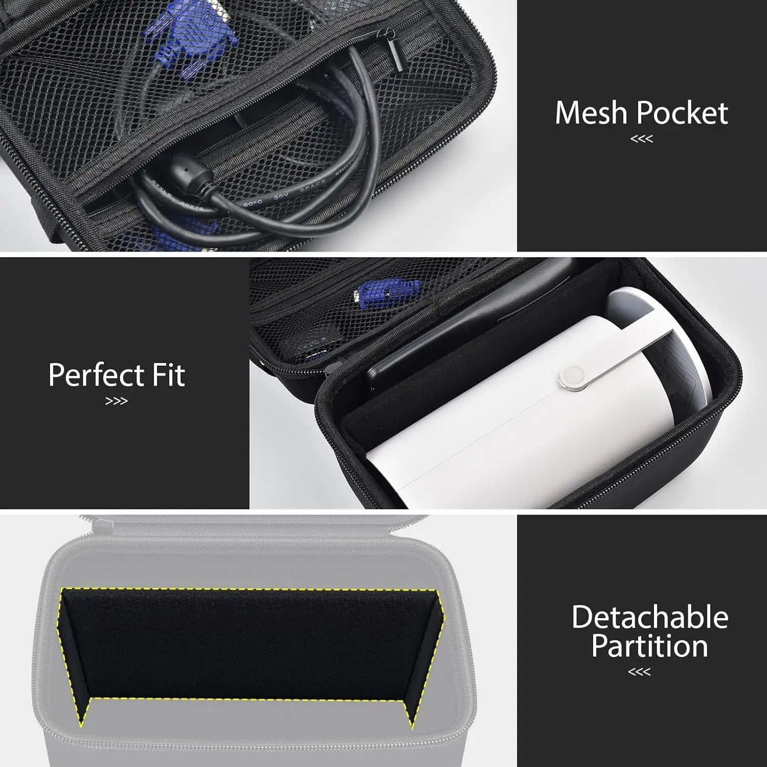 Mini Projector Case Compatible with Magcubic for Alwtniet for Limimart for Aubor for HIPPUS Portable Projector 4K 1080P Support