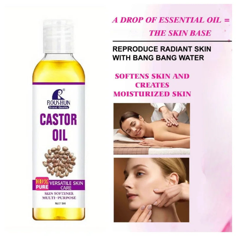 118ml castor-oil Castor Oil Moisturizing Essential Oil Body Oil Unisex Full Body Essential Oil