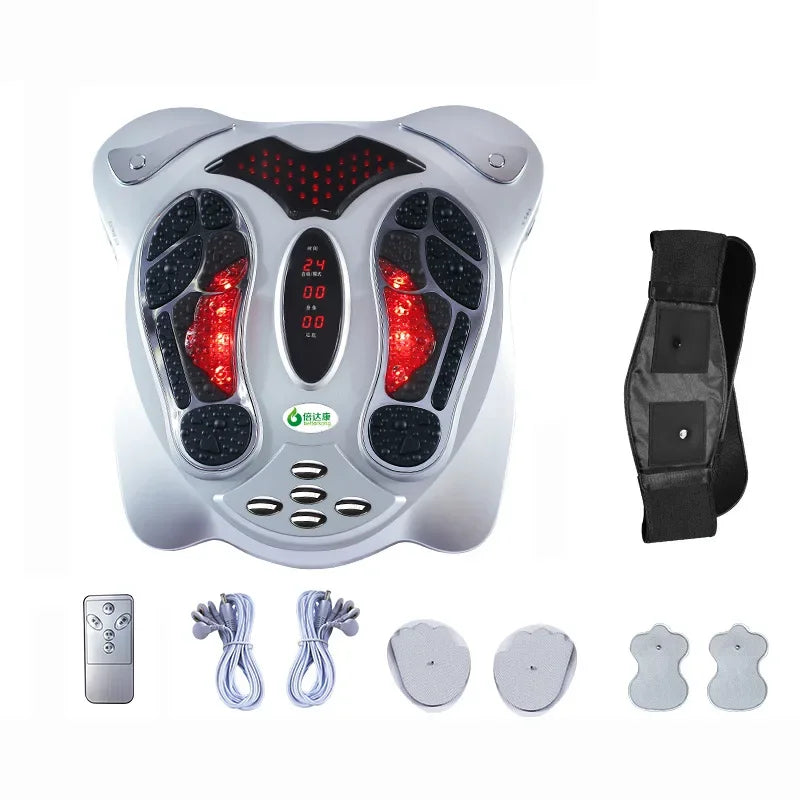 Foot Massager Electric Vibrator  Leg Exerciser With Remote Control Health Care Body Massage Bio Shaker Heating Therapy Machine