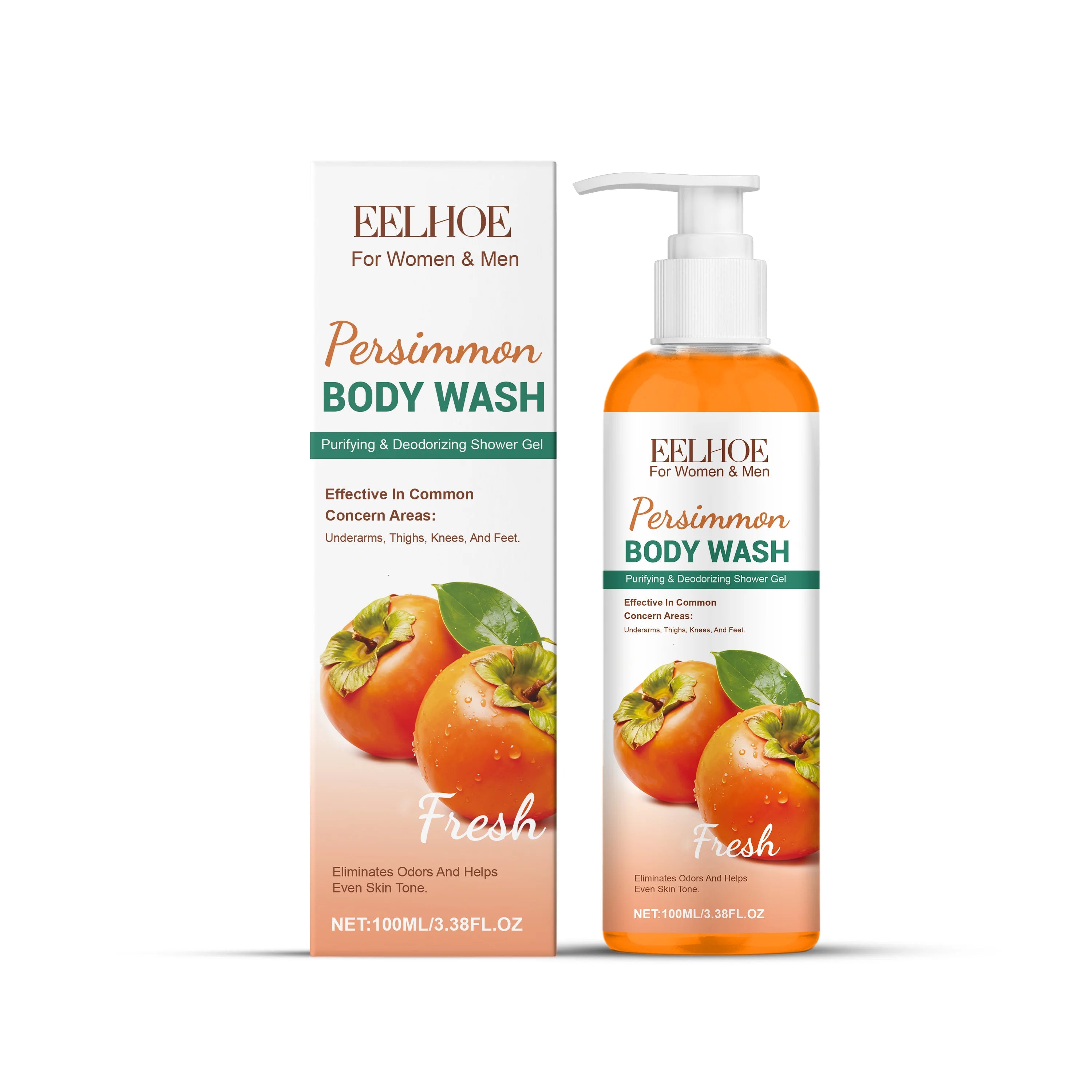 Persimmon Fresh Shower Gel cleanses body dirt and oil, leaving a refreshing feel and smooth texture.