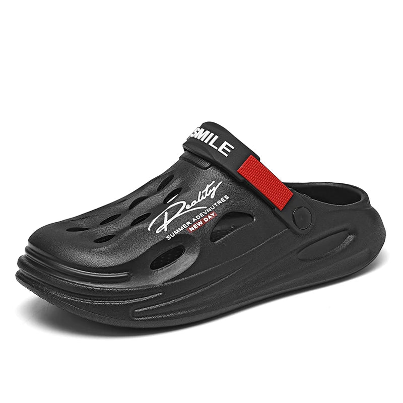 Fashion Outdoor Garden Clogs Summer Slippers For Men Couple Casual Shoes Fashion Luxury Sandals Comfort Home Soft Slippers 40-45