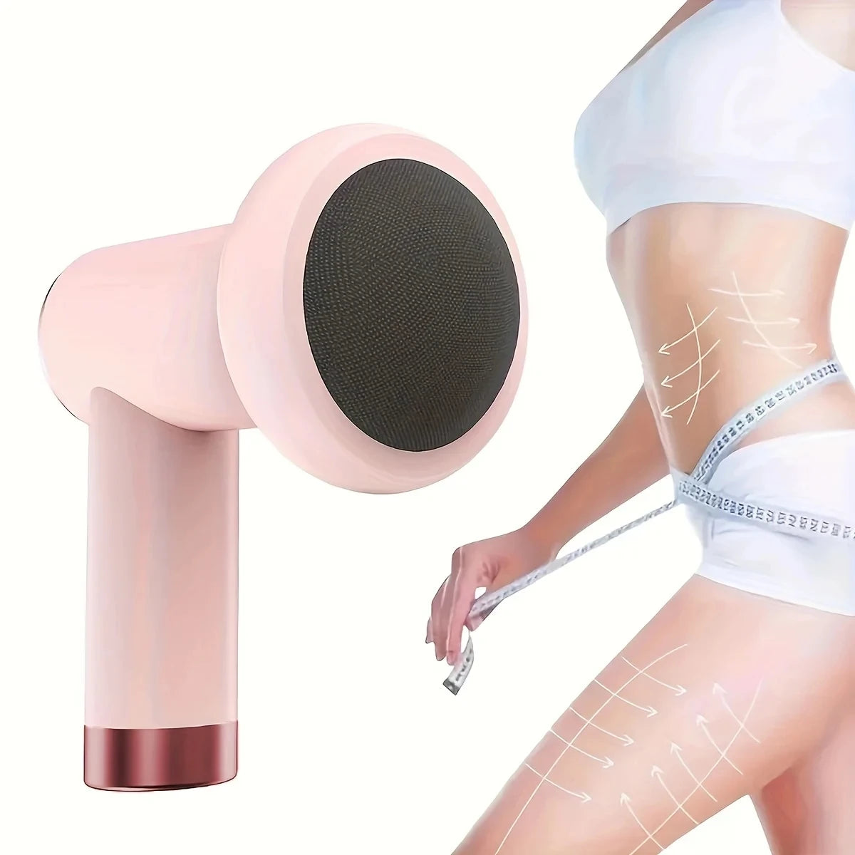 Body Massager, Home Massage Stick With 5 Massage Heads, Convenient Fat Pusher, Wireless Charging, Handheld Whole Body Kneading