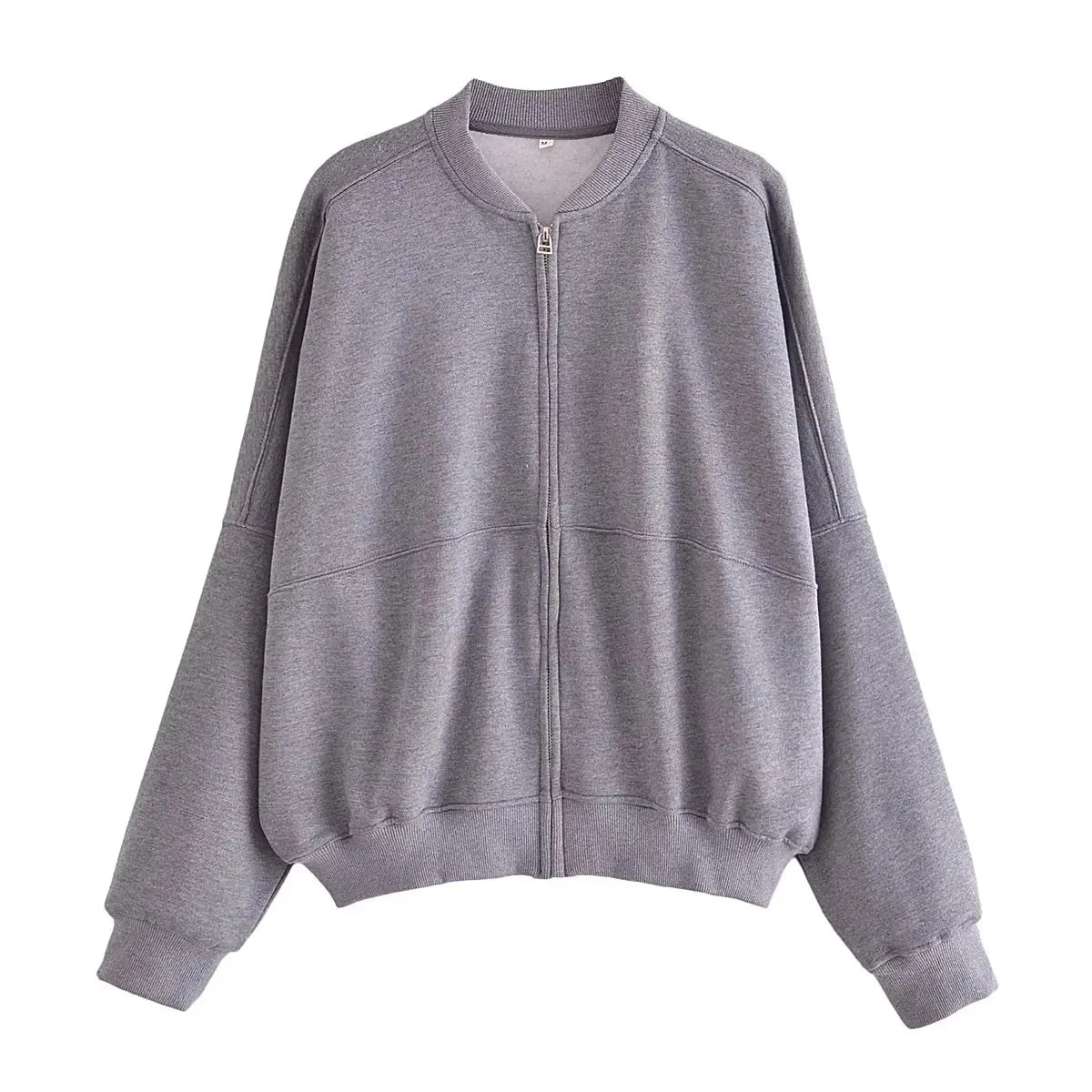HH Bomber Jacket Pant Set For Women Casual Long Sleeve Zipper Coat Vintage Solid Sweatshirt Suit Autumn Woman Streetwear