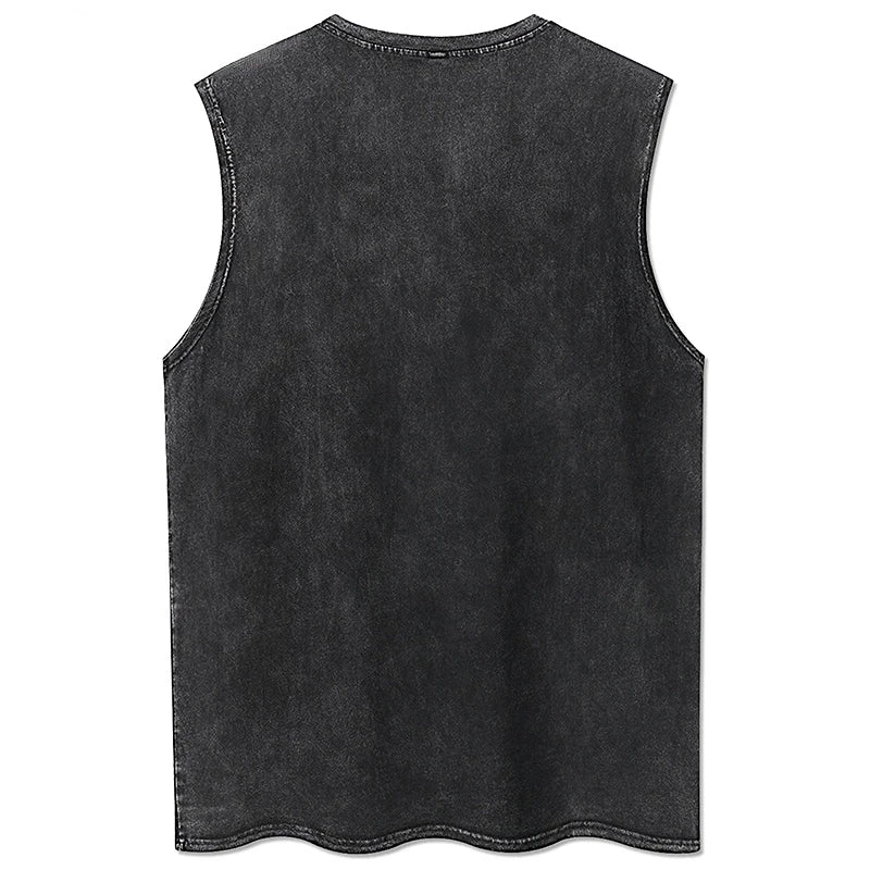 100% Cotton Men's Clothing Vintage Black Acid Wash Hoodies Men Women Oversized Hip Hop Sweatshirts Casual Pullover Y2K Clothes