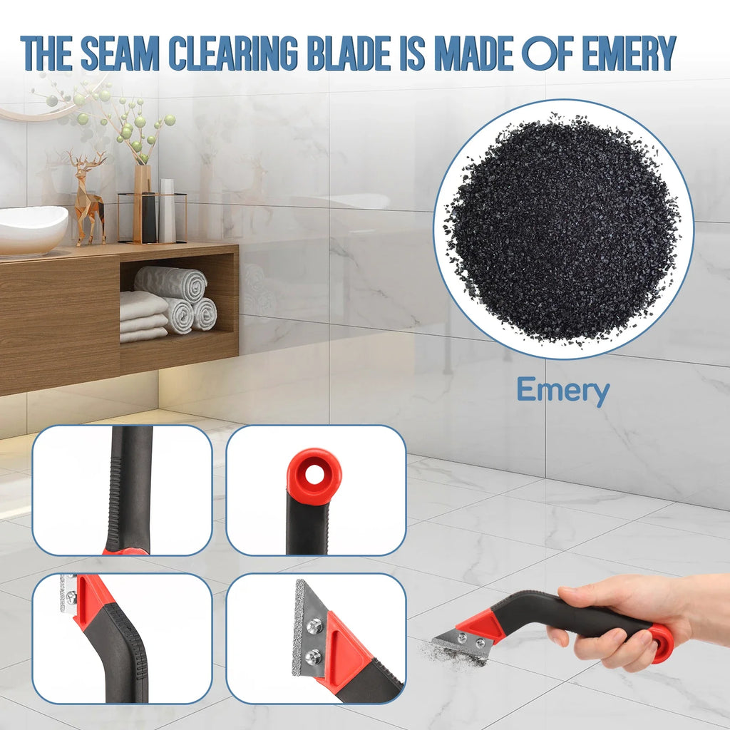 Grout Removal Tools Set Saw Blade Grout Hand Saw Tile Joint Cleaning Brush Caulking Edge for Floor Kitchen Hand Tool Set