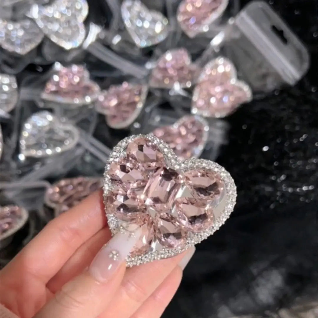Pink Diamond Telescopic Bracket Phone Grip Tok Griptok Holder Ring Phone Accessories Phone Stand Holder Girl Wonmen Gift