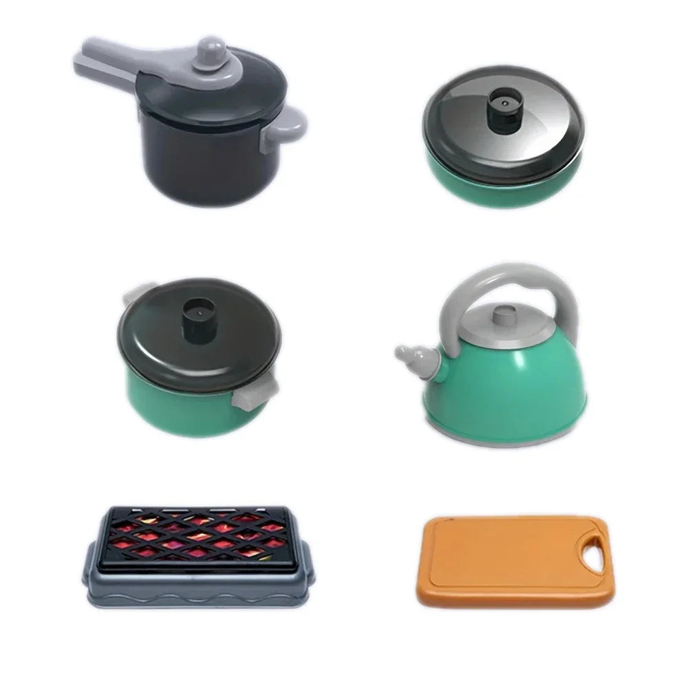 Interactive Kids Kitchen Set with Realistic Cooking Tools and Accessories for Creative Role Play at Home for Boys and Girls