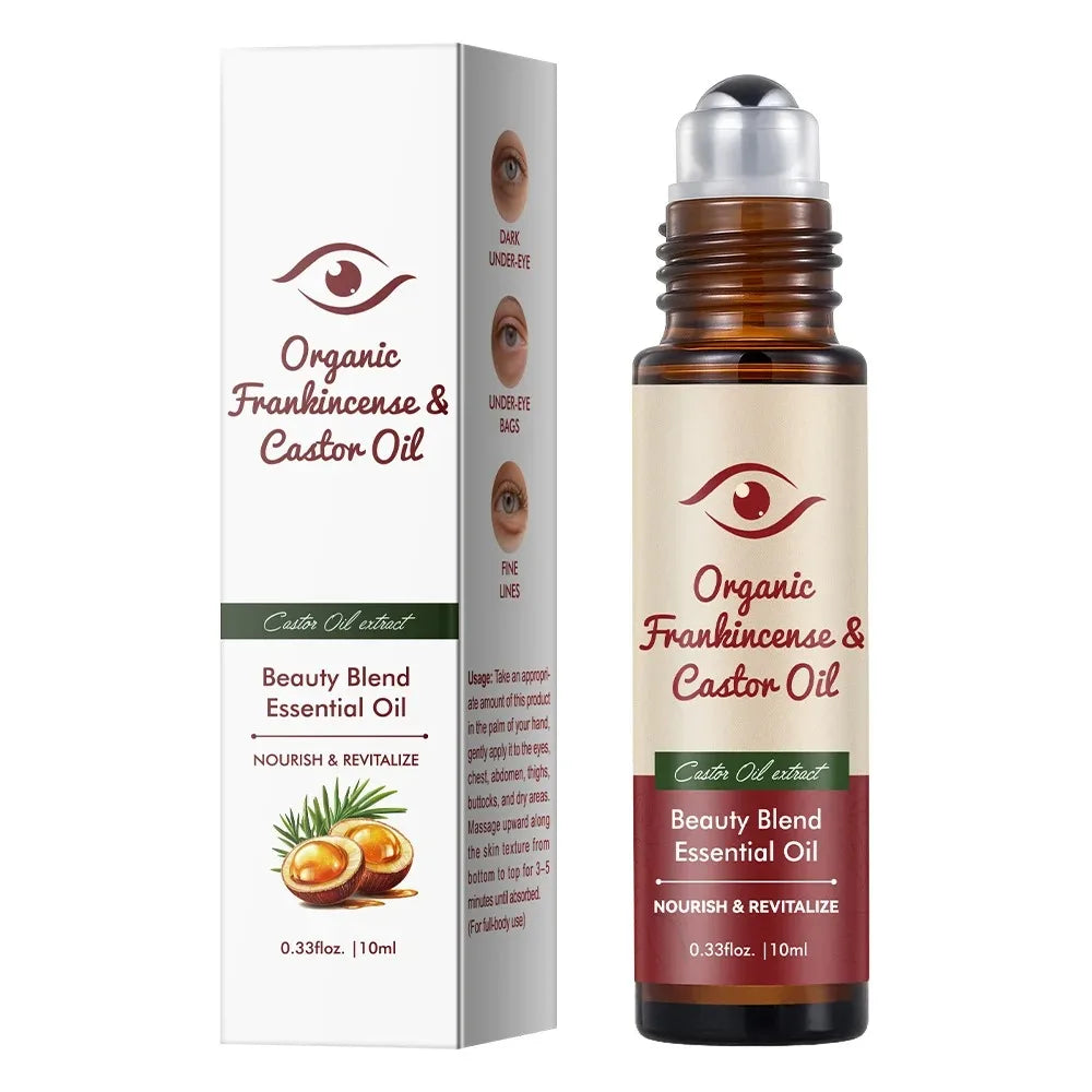 Castor Oil Eye Serum Anti-wrinkle Remove Dark Circles Eye Bags Anti-puffiness Lift Firm Moisturize Nourish Massage Eye Care 10ml