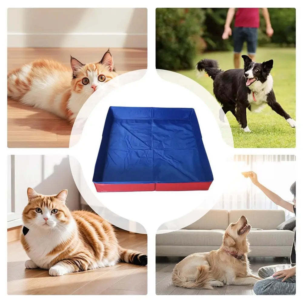 Dog Kiddie Pool PVC Folding Swimming Pool For Dog Non-Inflatable Save Space Pet Puppy Bathing Tub pet bathtubs