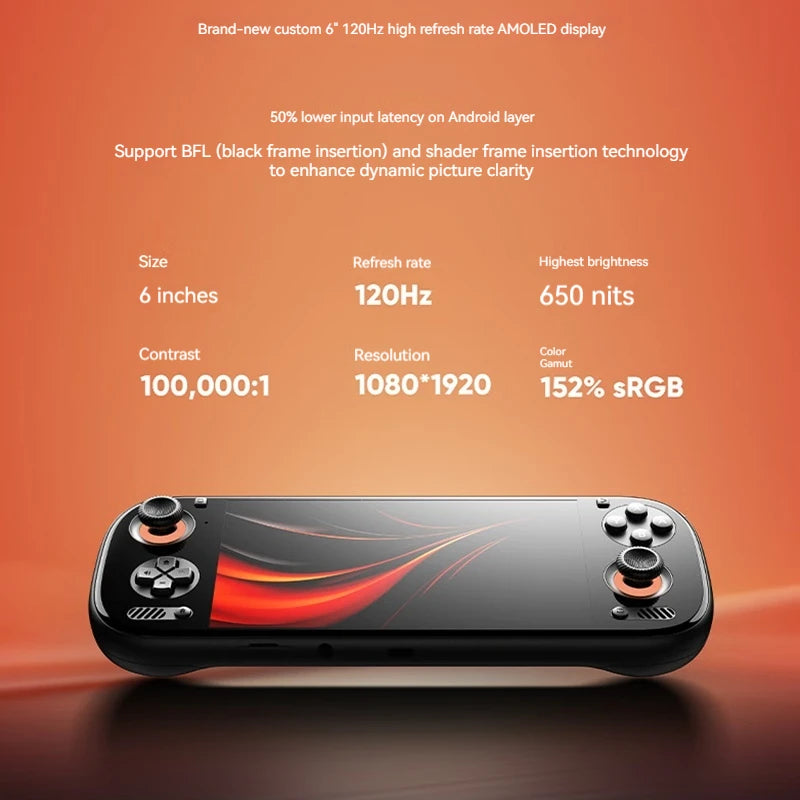 In Stock AYN Odin3 Handheld Game Players 6Inch 1080P 120Hz AMOLED Screen 8000mAh Hall-Effect Joystick/Trigger Game Console