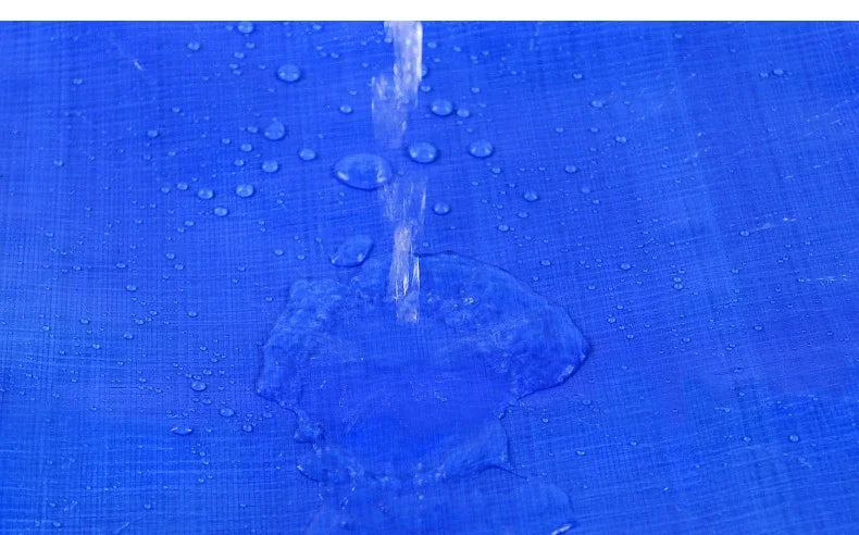 2X2m 2X3m Waterproof Blue Orange Plastic PE Tent Tarp UV Protective Tarp Awnings Awnings Summer Backyard Gardens Rain Cover