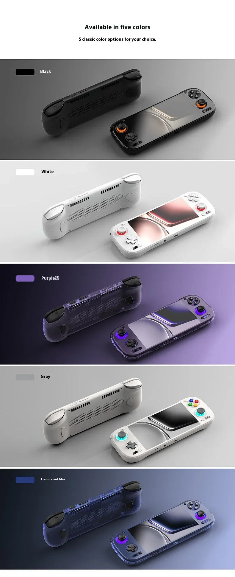 AYN Odin 3 Game Console 6Inch 1080P 120Hz AMOLED Screen Game Console 8000mAh Hall-Effect Joystick/Trigger Handheld Game Consoles