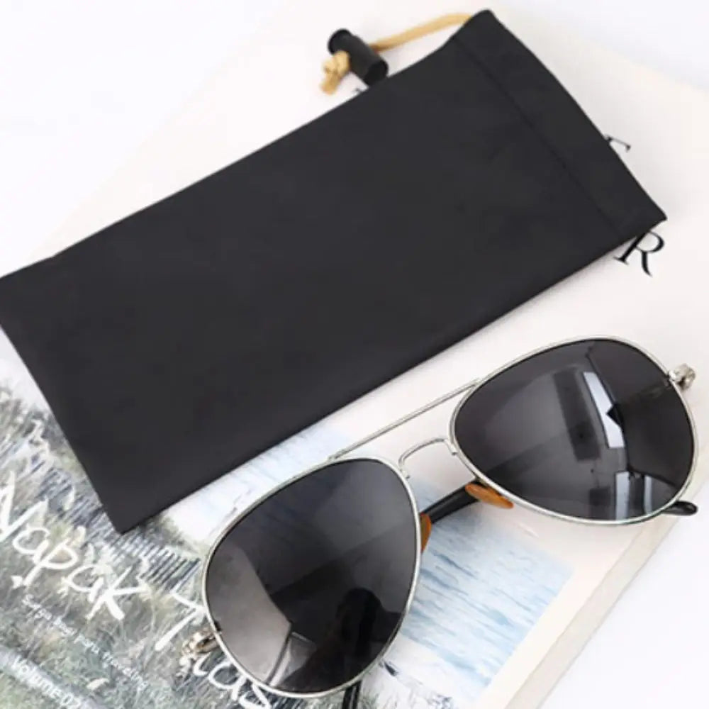 PU Leather Phone Storage bag with Draw String Waterproof Power Bank Case Large Capacity Dustproof Headphone Case Pouch
