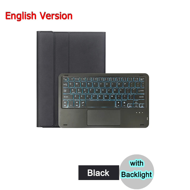 Bluetooth Keyboard Case For Honor Pad V9 GT 11.5 2025 Pad 10 Pro 11.5 inch Tablet Case Russian Arabic Hebrew Spanish Keyboard