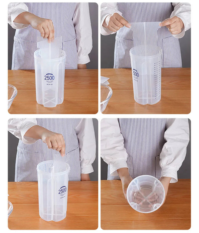 Kitchen Storage Box Food Storage Box Kitchen Supplies Grain Storage Tank  Transparent Organizers Moisture-Proof Sealed Cans