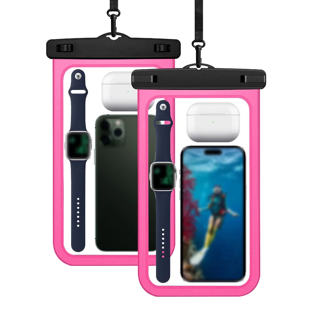 Waterproof Mobile Phone Bag Touchable Screen Large Capacity Phone Protector Pouch PVC Universal Underwater Dry Bag