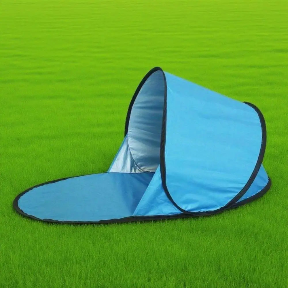 Camping Tent Silver Coated Small Folding Tent Instant Pop-up Automatic Sun Shelter Portable UV Protection Mini Beach Tent Summer