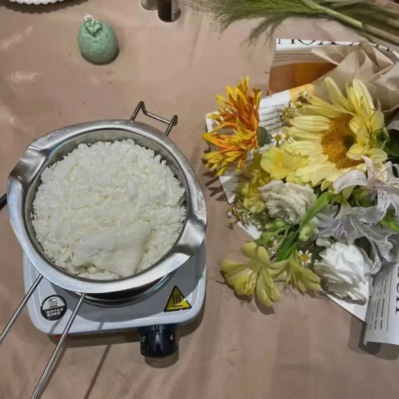 3Pcs stainless steel melting pot set, a multi-purpose melting pot tool set, suitable for handcrafted candle making and kitchen