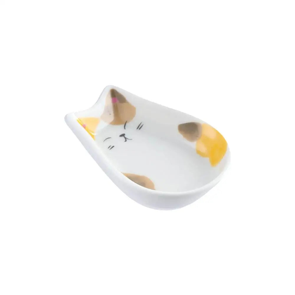 Kitchen Tableware Accessories Decorative Kitten Shaped Mustard Fruit Snack Tray Seasoning Plate Dessert Dish Sauce Dish